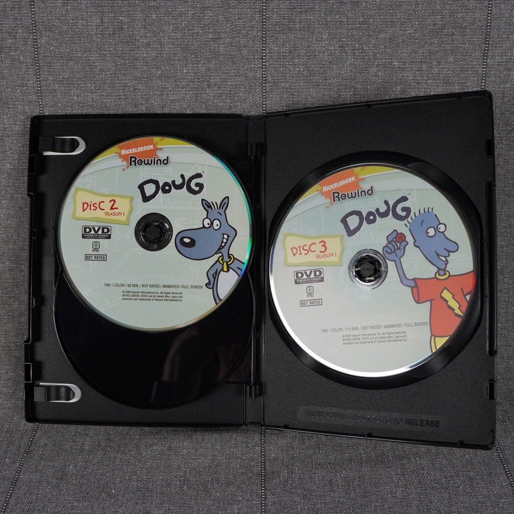 Doug Season 1 DVD 3-Disc Set 2008 90s Nickelodeon Nicktoons Animated Series - Picture 6 of 6
